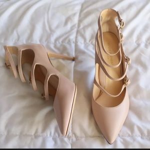 Marion Parke Nude Heels with Straps
